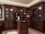 北美風格書柜書桌10